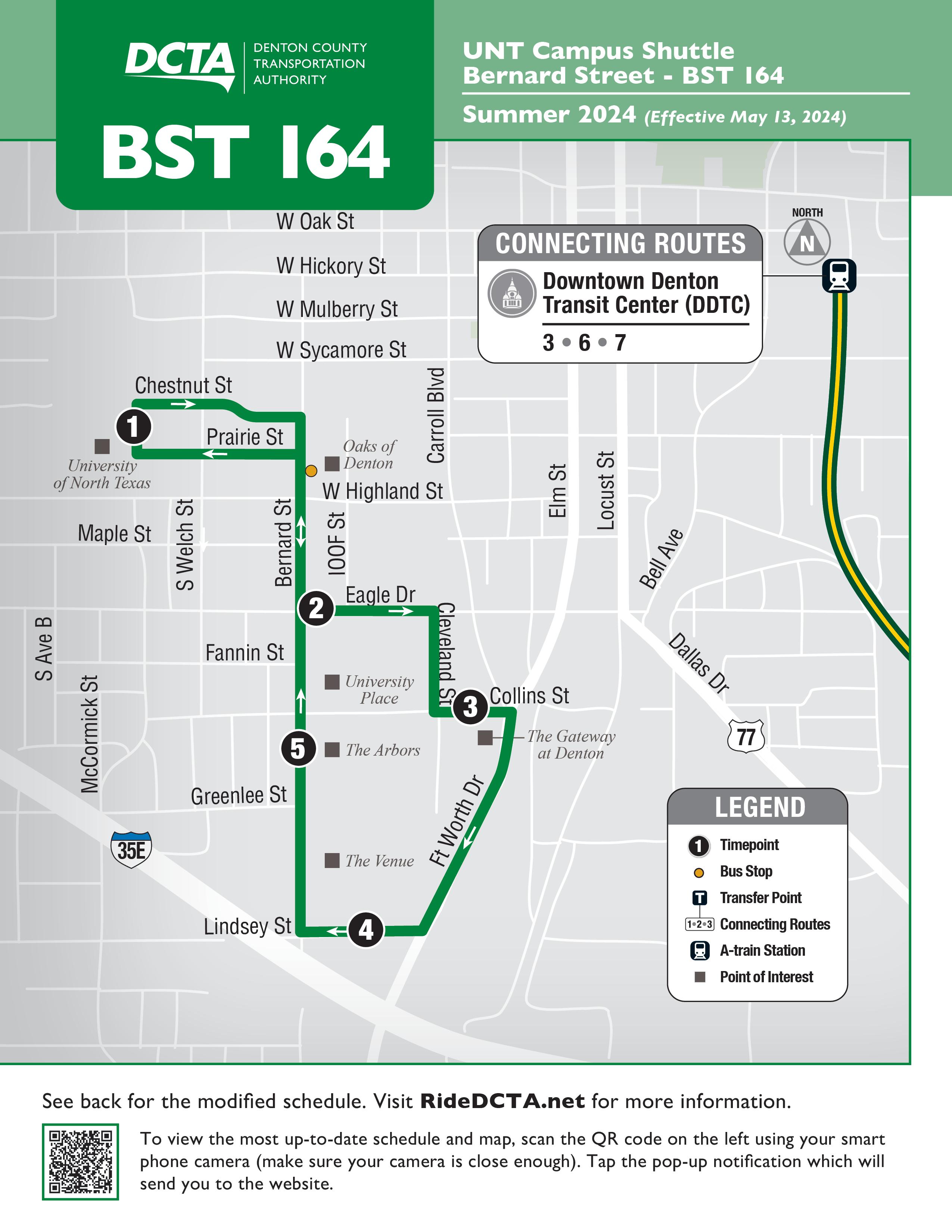 BST 164 Summer Route map Fy24